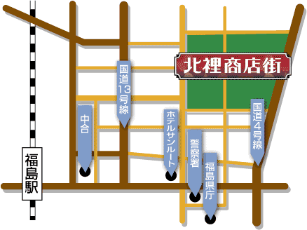 商店街の地図